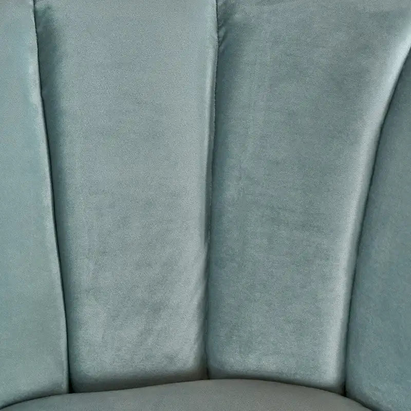 Fauteuil club moderne en velours avec pieds en bois de noyer
