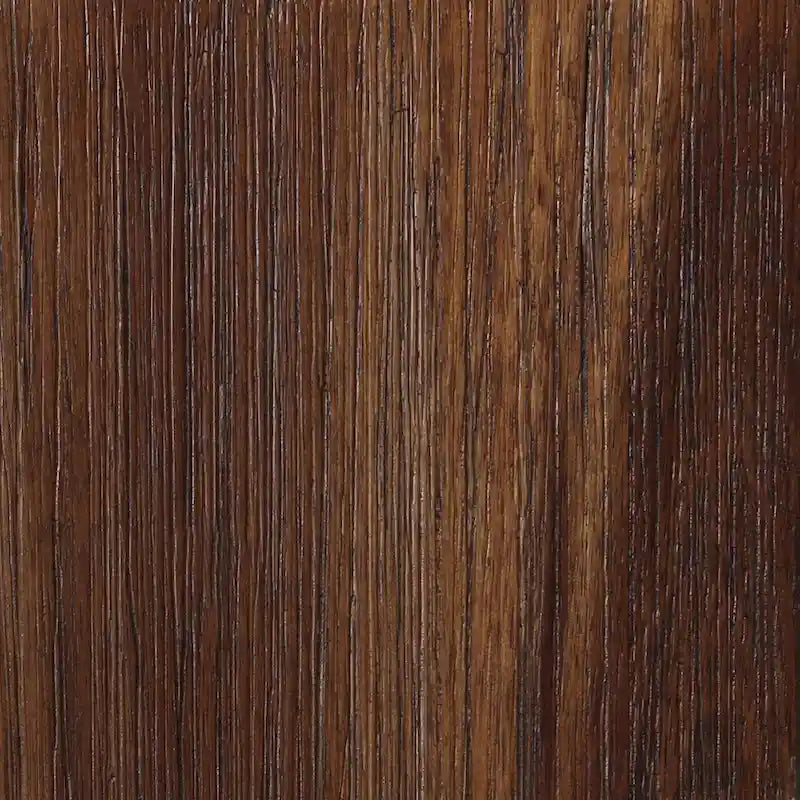 Fauteuil de salle à manger en bois massif, assise rembourrée en similicuir foncé, dossier ouvert incurvé