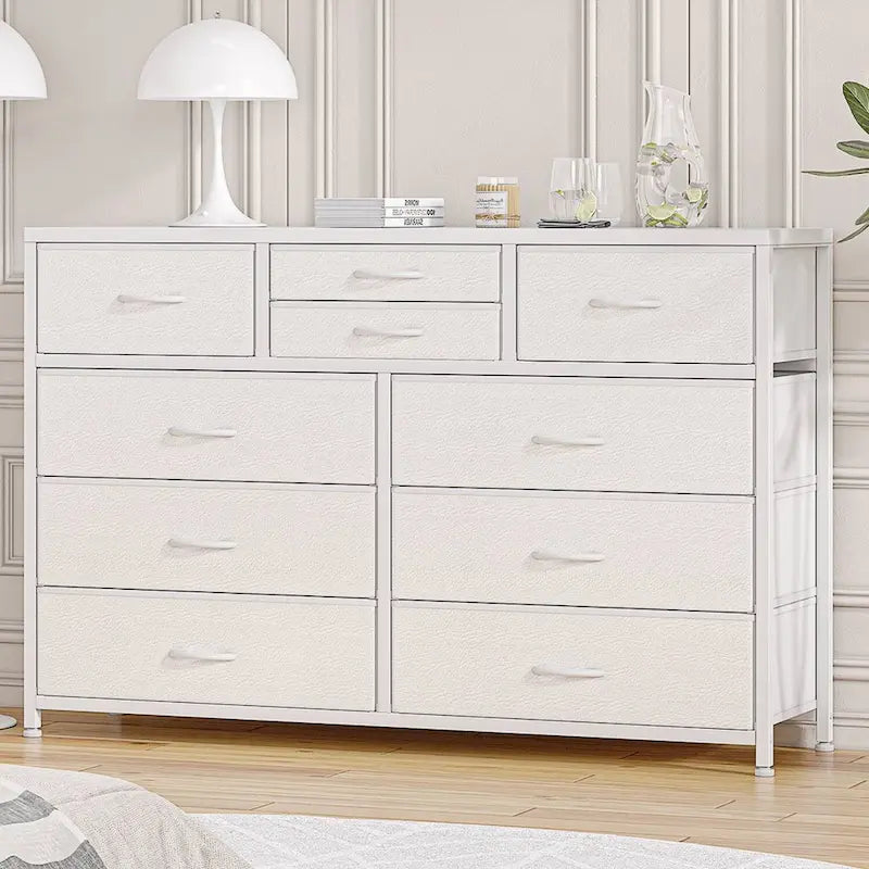 Large commode de rangement en tissu à 10 tiroirs – Meuble TV