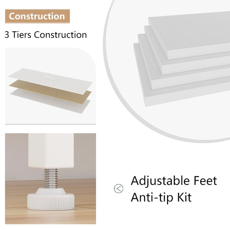 Large commode de rangement en tissu à 10 tiroirs – Meuble TV