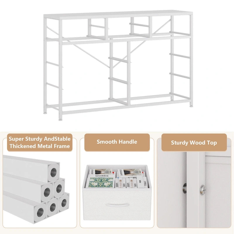 Large commode de rangement en tissu à 10 tiroirs – Meuble TV