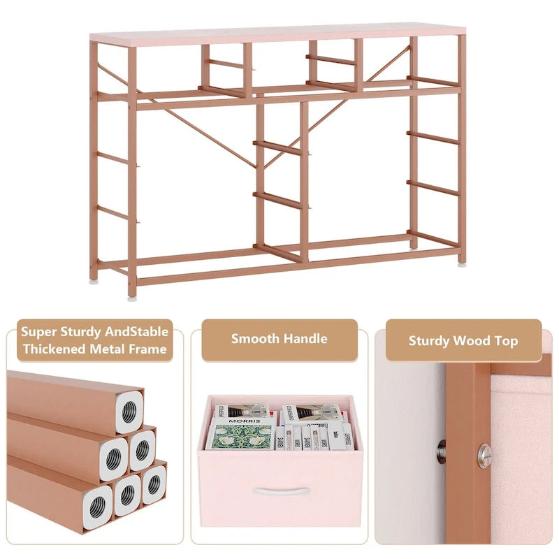 Large commode de rangement en tissu à 10 tiroirs – Meuble TV
