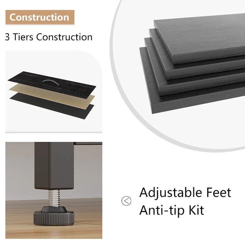 Large commode de rangement en tissu à 10 tiroirs – Meuble TV