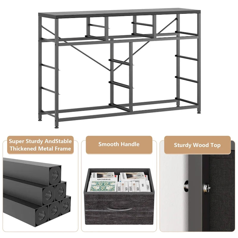 Large commode de rangement en tissu à 10 tiroirs – Meuble TV