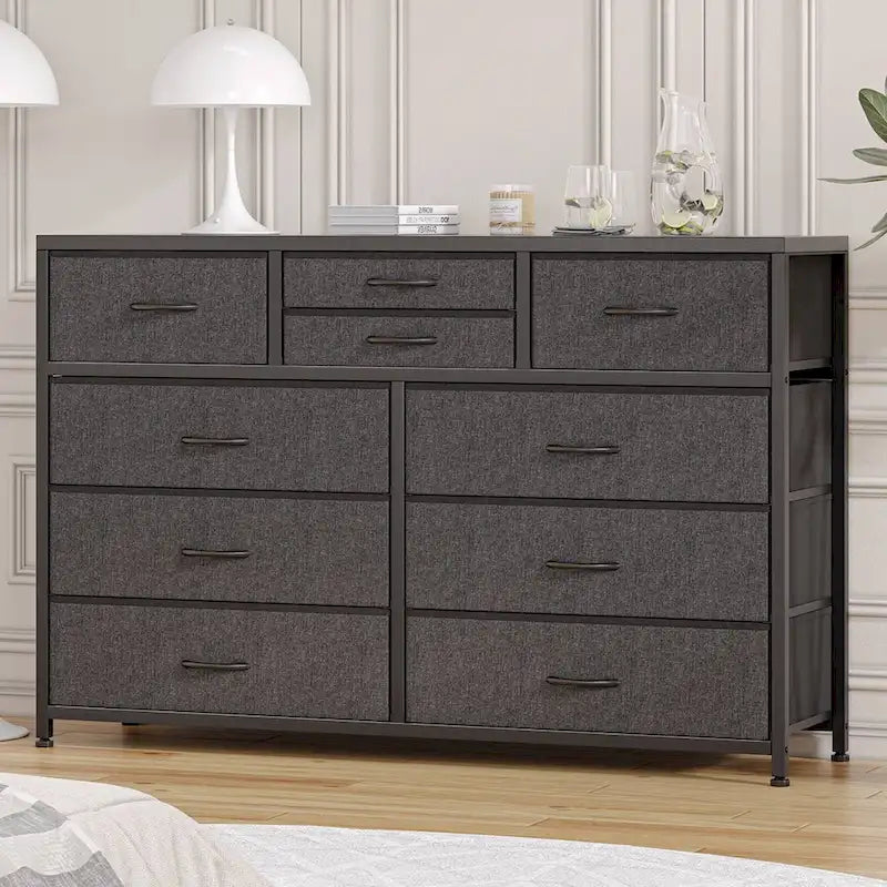 Large commode de rangement en tissu à 10 tiroirs – Meuble TV