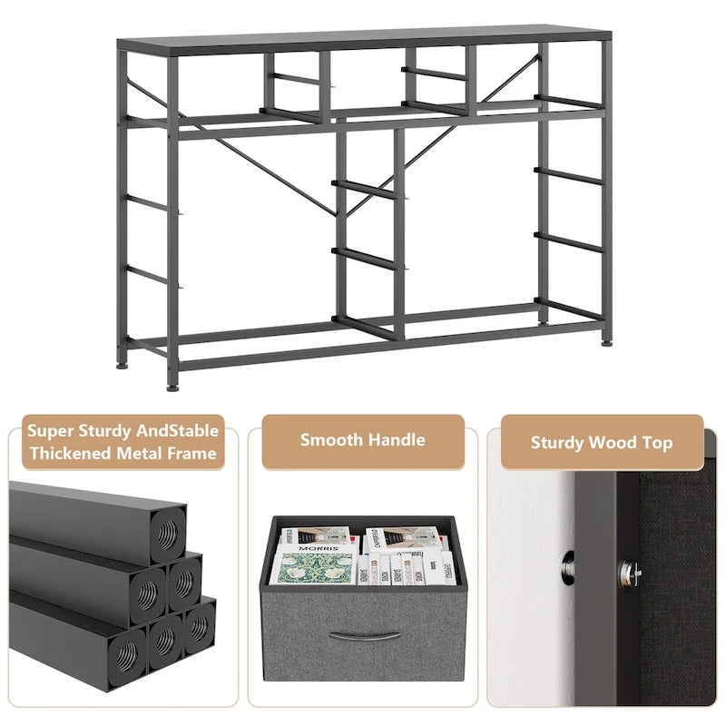 Large commode de rangement en tissu à 10 tiroirs – Meuble TV