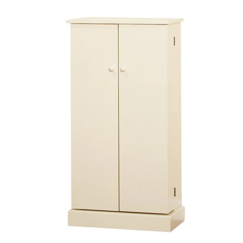 Garde-manger autoportant à double porte pour la cuisine, rangement miel sauge rouge blanc