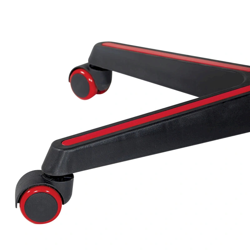 Chaise de jeu ergonomique en similicuir avec support lombaire et accents colorés